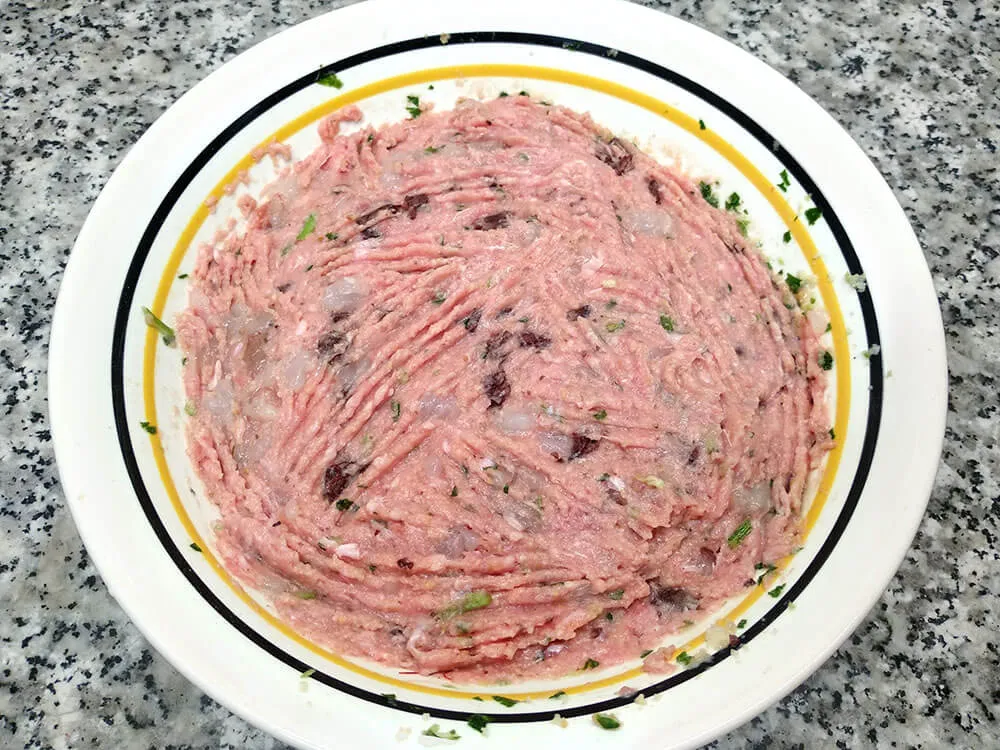 Mezcla para albóndigas.