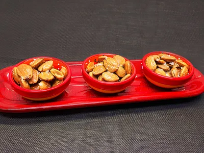 Almendras fritas saladas