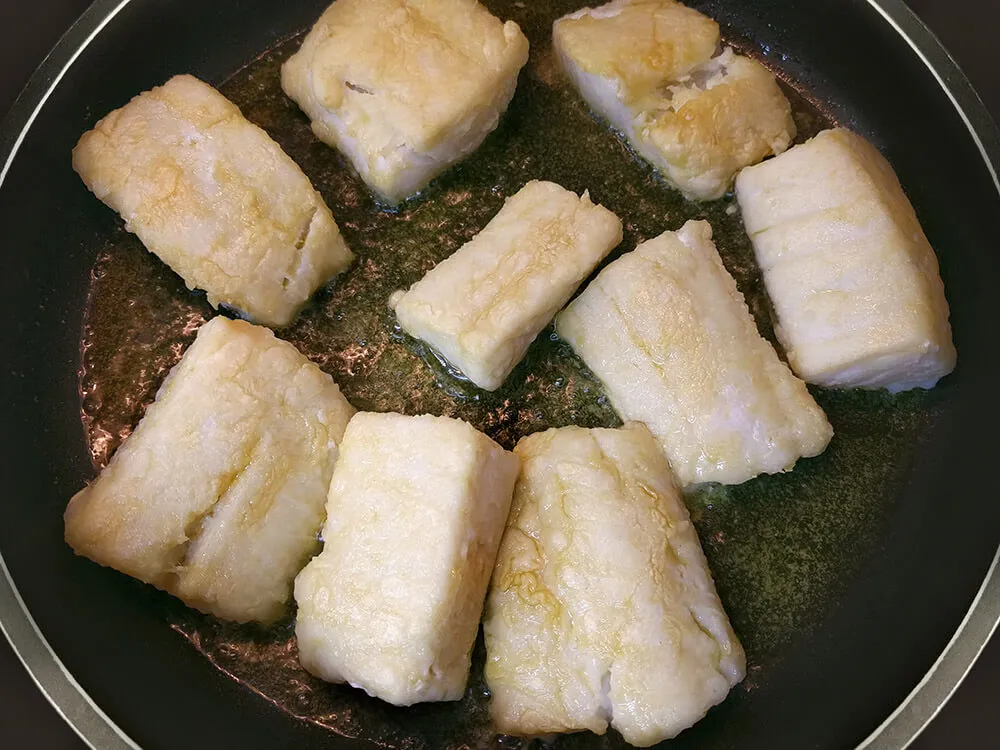 Bacalao rehogándose