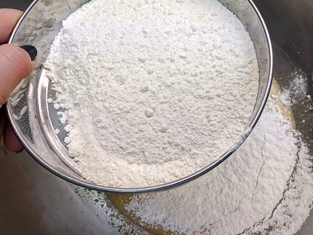 Harina tamizada.