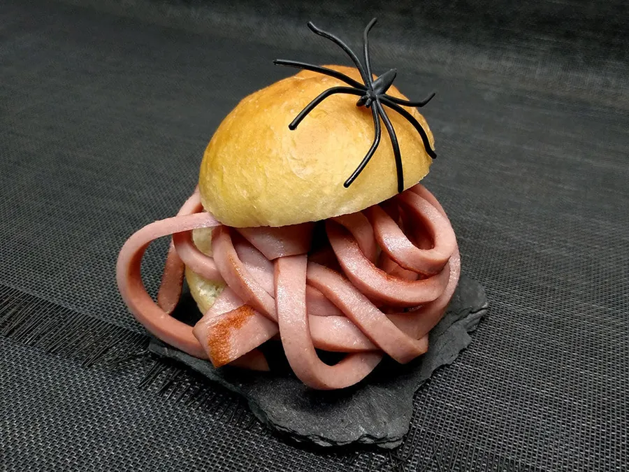 Bocadillo de gusanos para Halloween