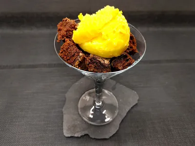 Brownie de chocolate y nueces