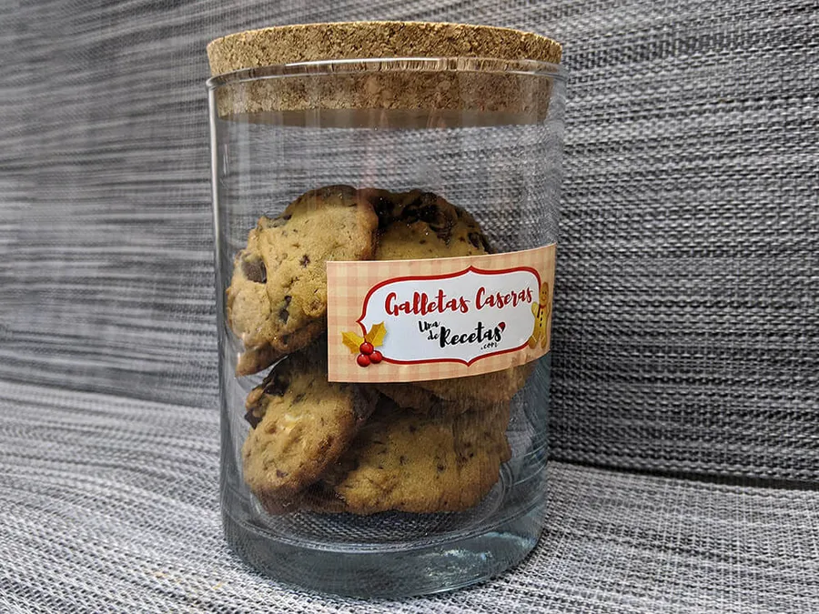 Cookies de chocolate blanco y negro