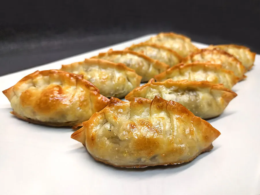 Crestas de puerro, champiñones y ceps