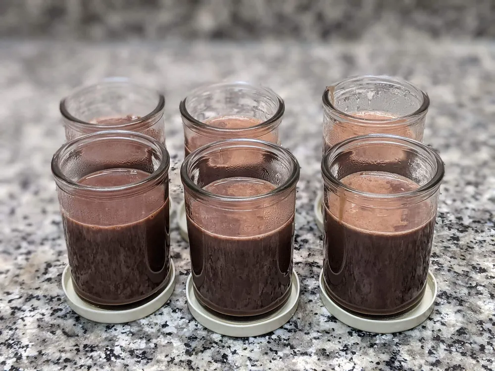 Cuajada de chocolate.