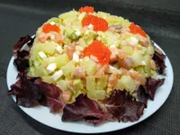 Pastel de salmón ahumado