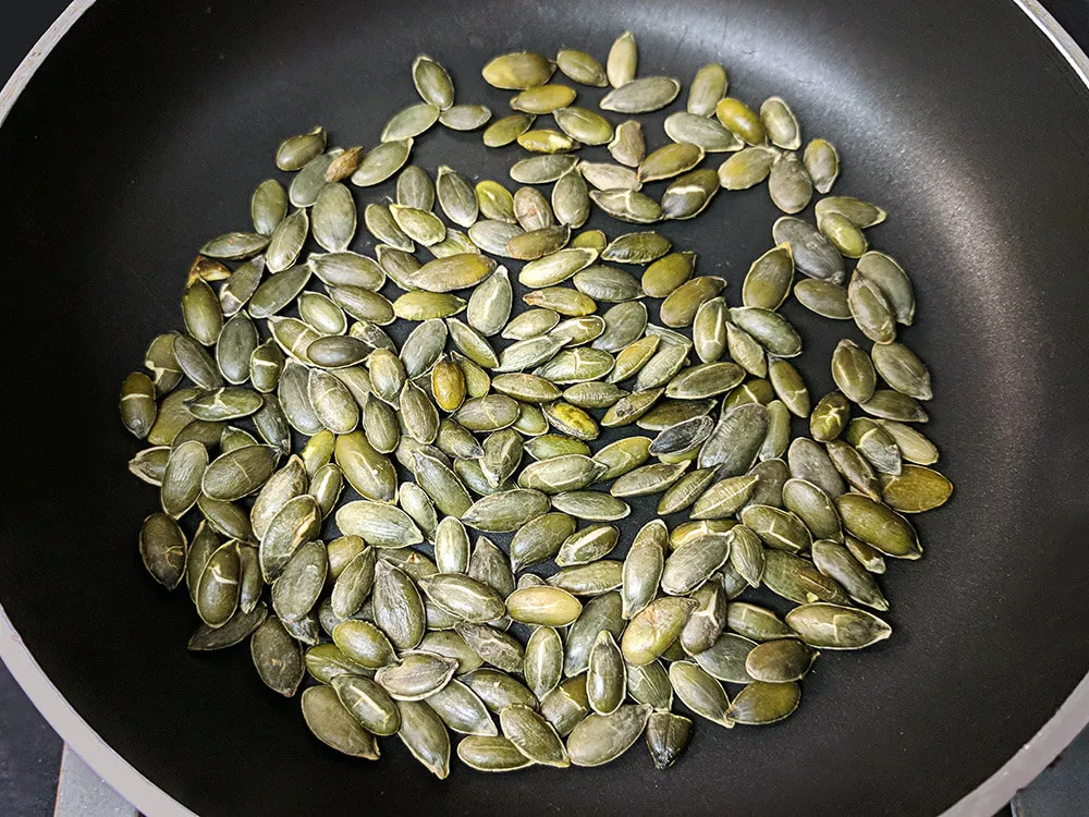 Pipas peladas de calabaza.