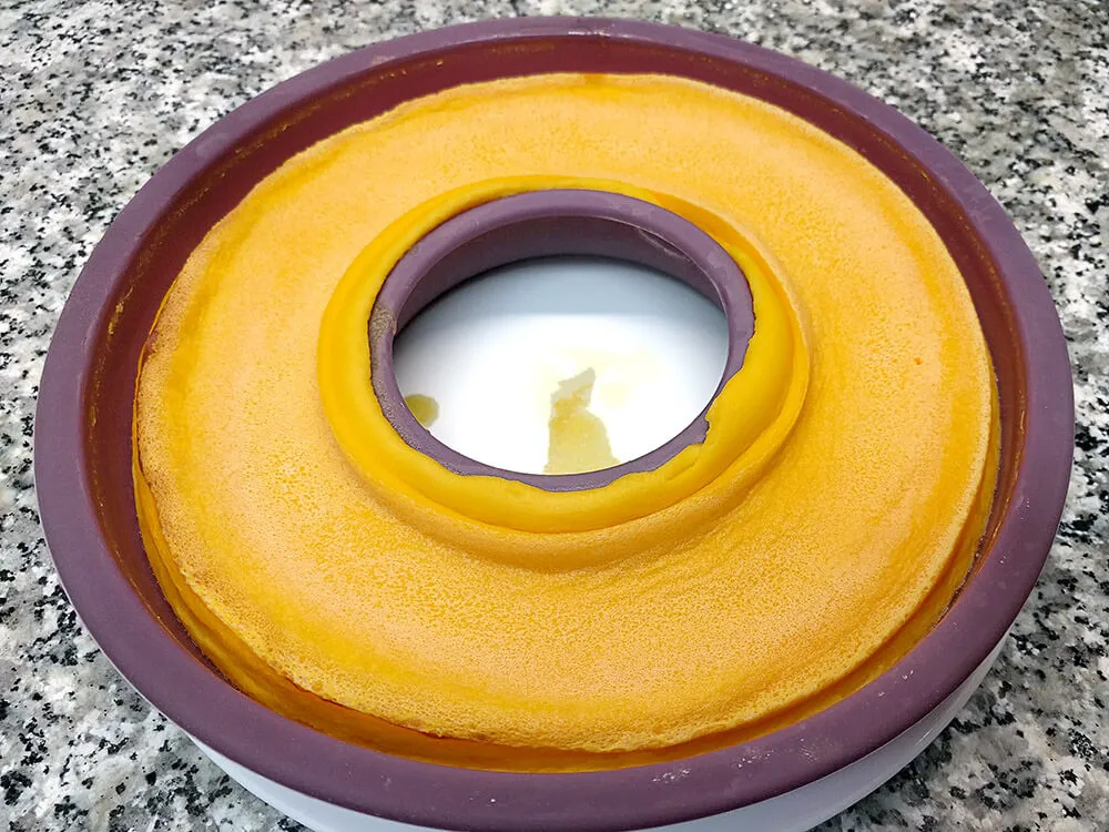 Flan de calabaza cuajado.