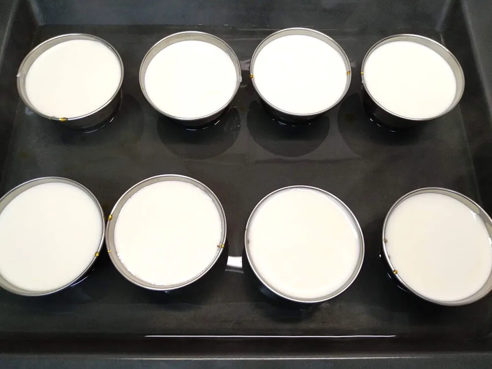 Flaneras listas para hornear.