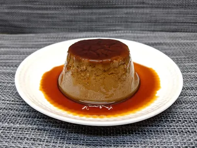 Flan de yogur de chocolate