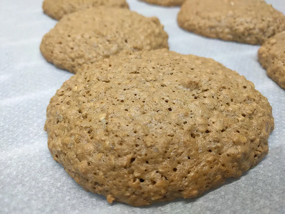 Galletas de avena listas para comer