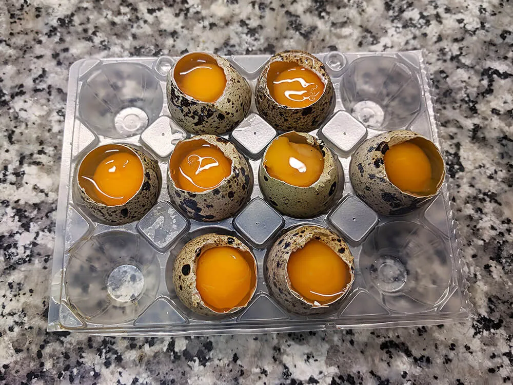 Huevos de codorniz.