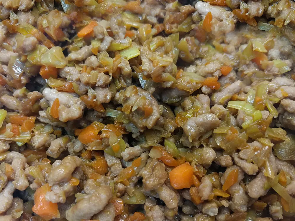 Relleno de las gyozas