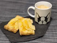 Segunda presentación de los hojaldres de manzana.