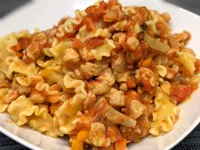 Tercera presentación de la mafalda con soja texturizada