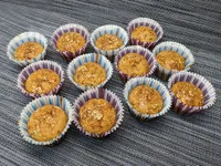 Presentación de las magdalenas de cereales y semillas.