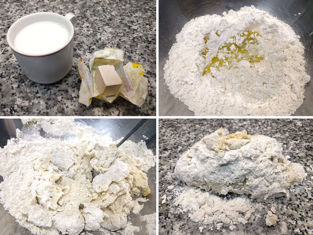 Pasos a seguir para la elaboración de la masa.