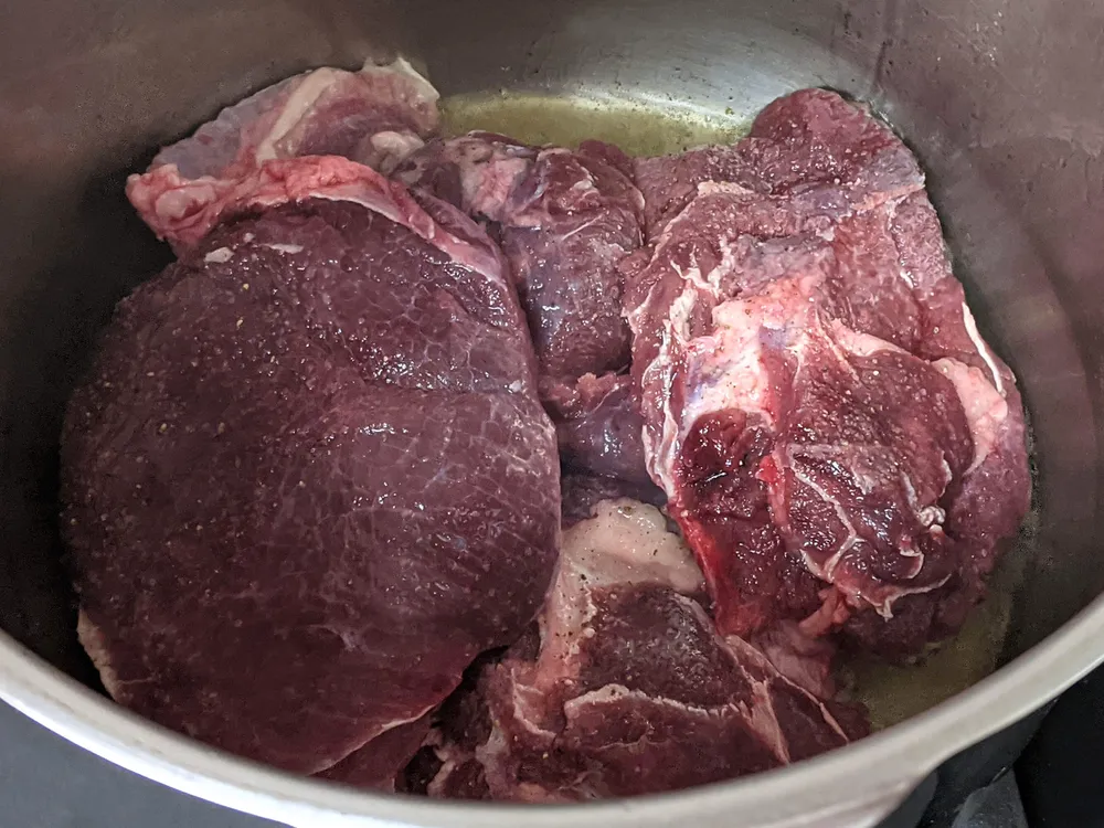 Galtas y carrilleras en olla a presión.