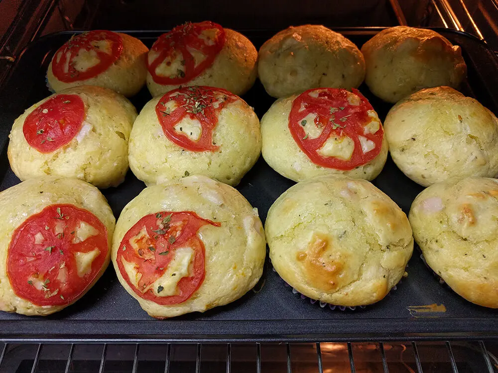 Muffins horneados