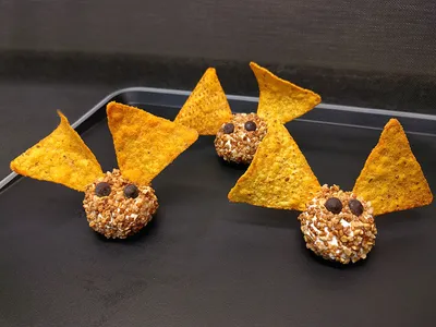 Murciélagos de queso para Halloween