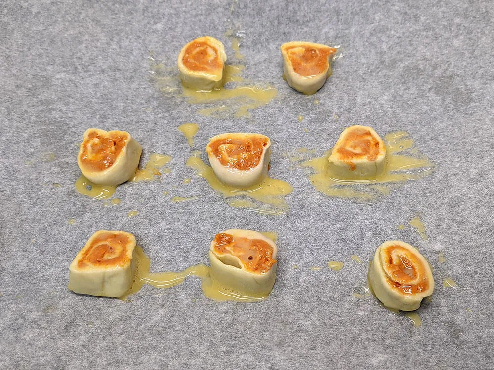 Hojaldres de sobrasada.