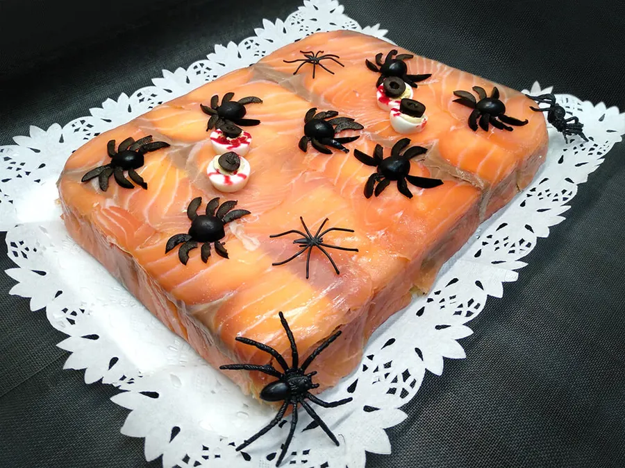 Pastel de salmón ahumado