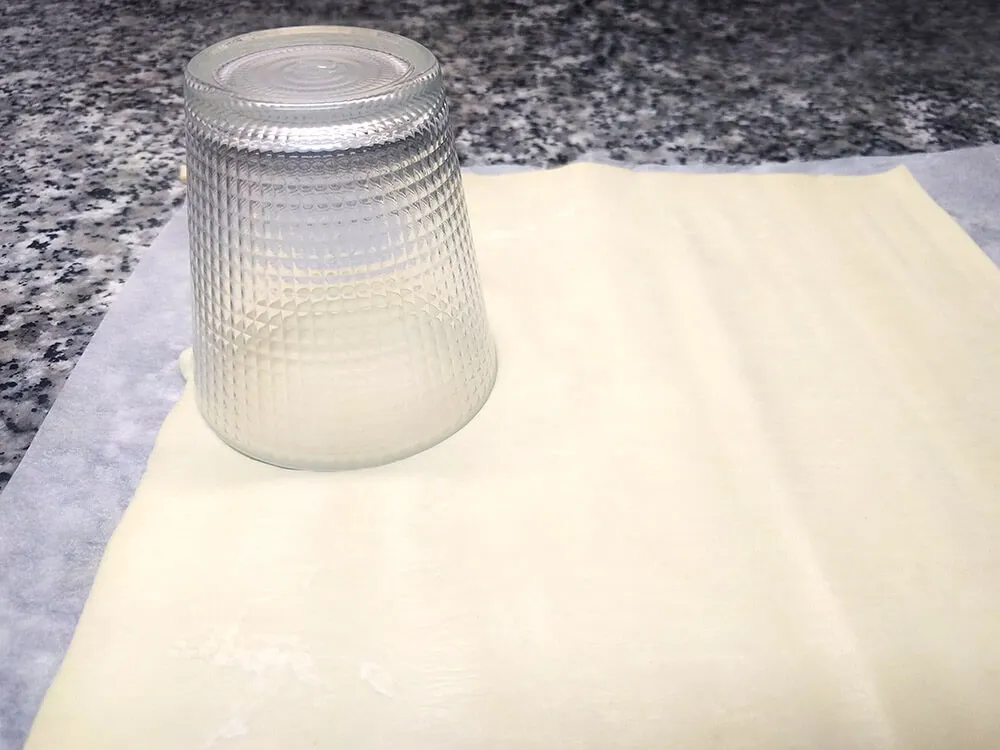 Masa de hojaldre fresca