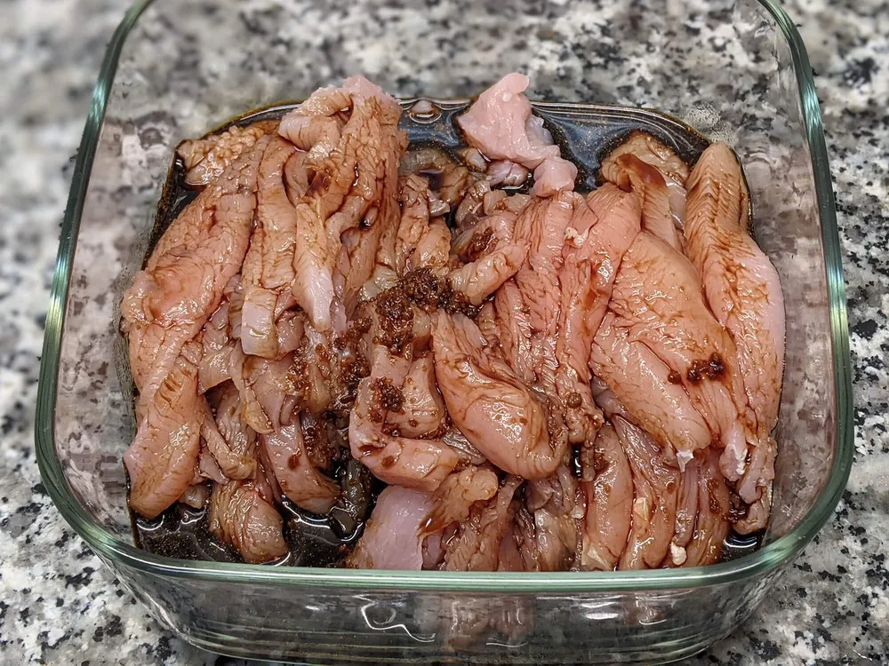 Pavo en maceración.