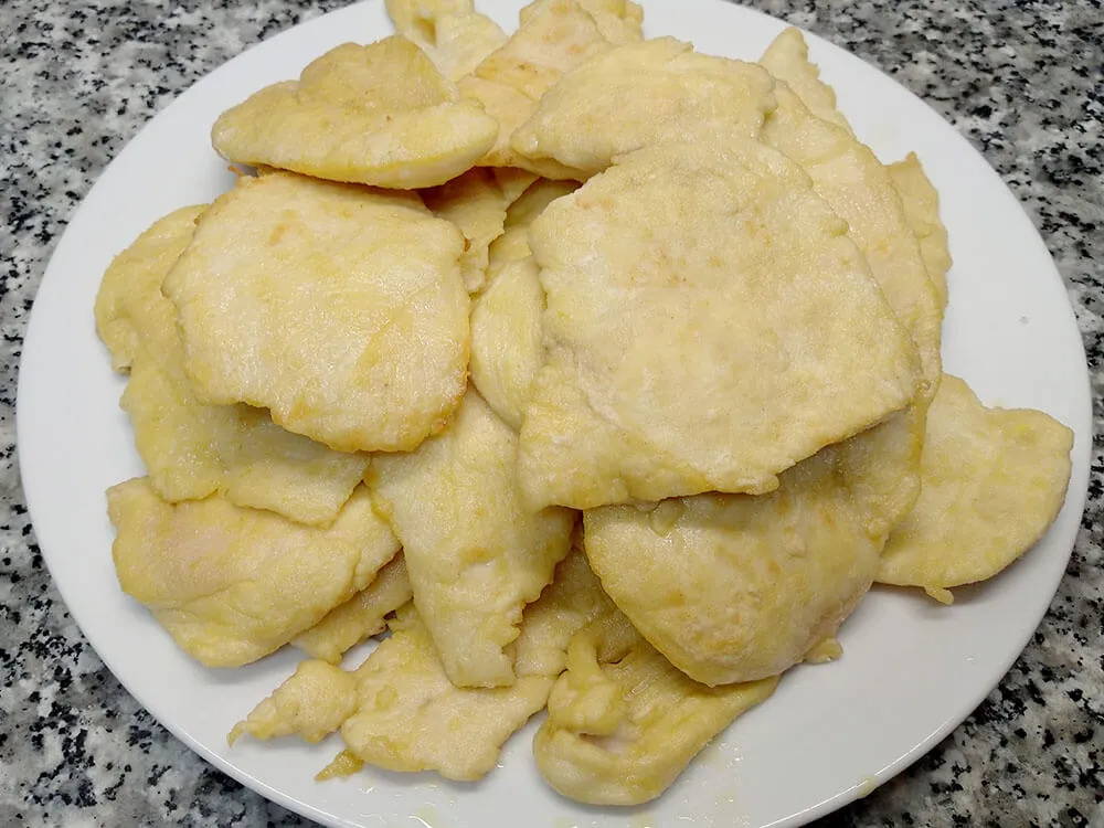 Pechugas fritas.