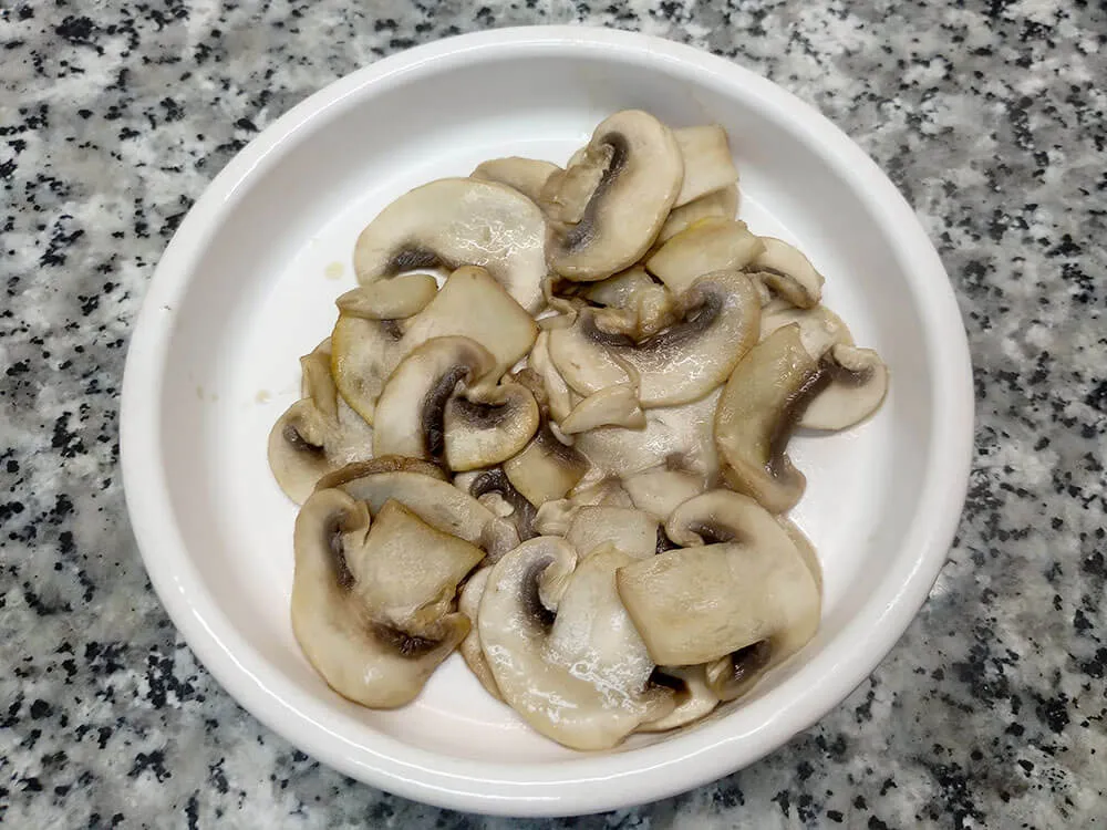 Champiñones salteados.