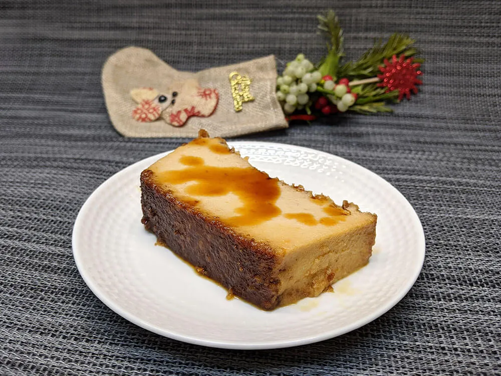 Pudín de turrón.