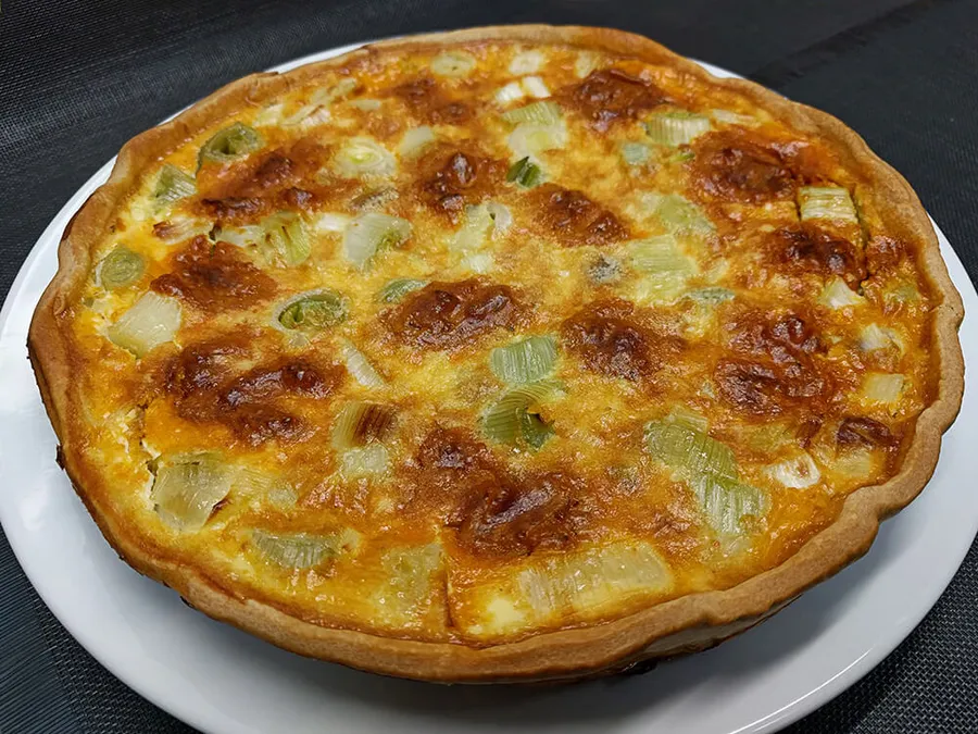 Quiche de calçots