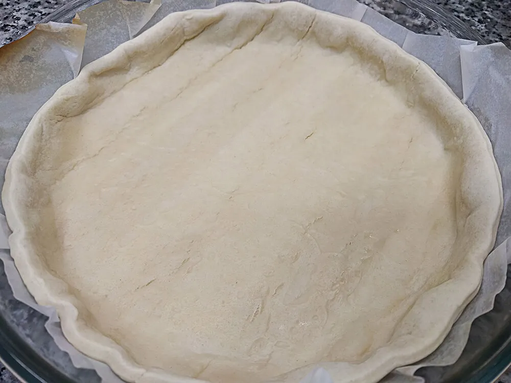 Masa quebrada semi horneada