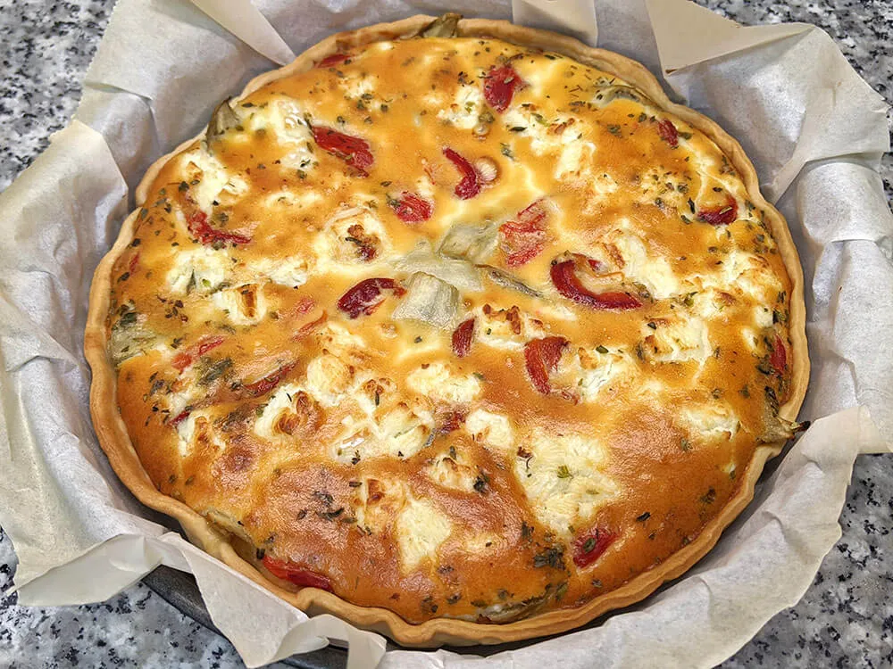Quiche horneada.