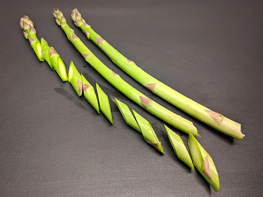 Espárragos verdes.