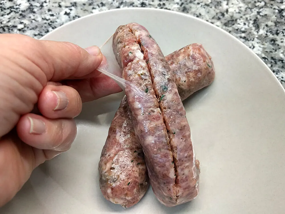 Butifarra cruda de setas.