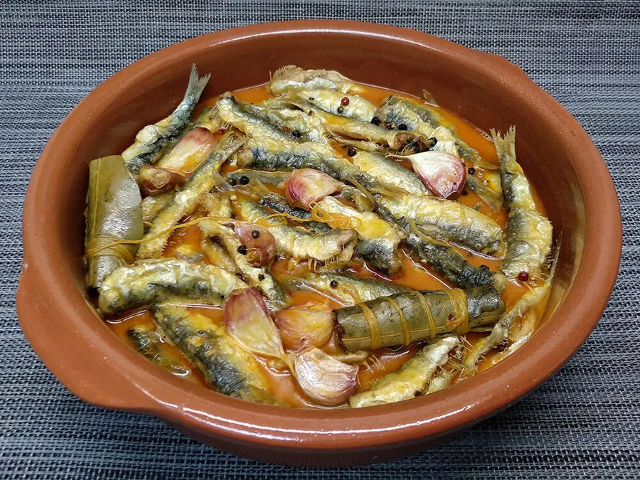 Sardinas en escabeche.