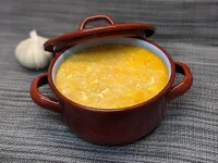 Primera presentación de la sopa de ajo
