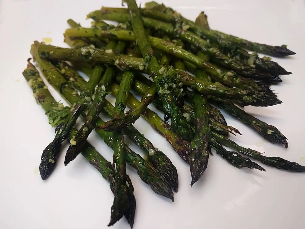 Espárragos asados al horno