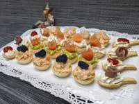 Presentación de las tartaletas rellenas.