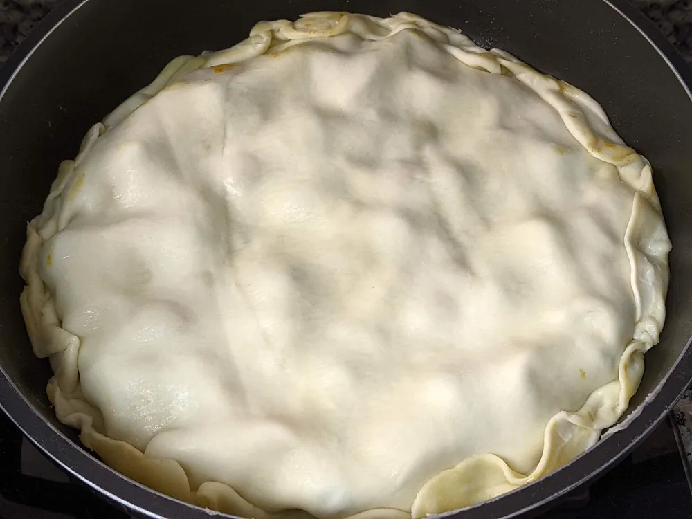 Masa quebrada fresca.