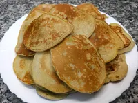 Base de las Presentación de las tortitas de plátano y nueces