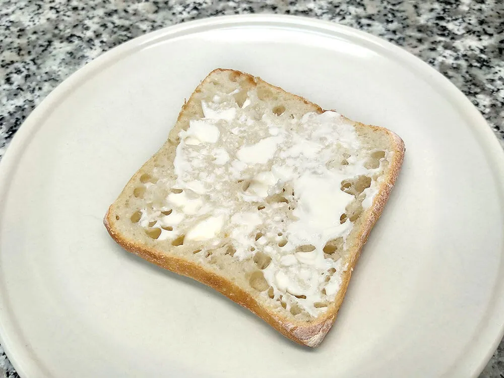 Chapata con mayonesa.