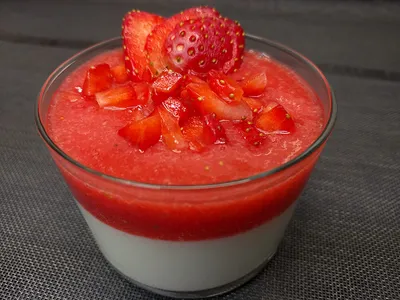 Yogur con fresas